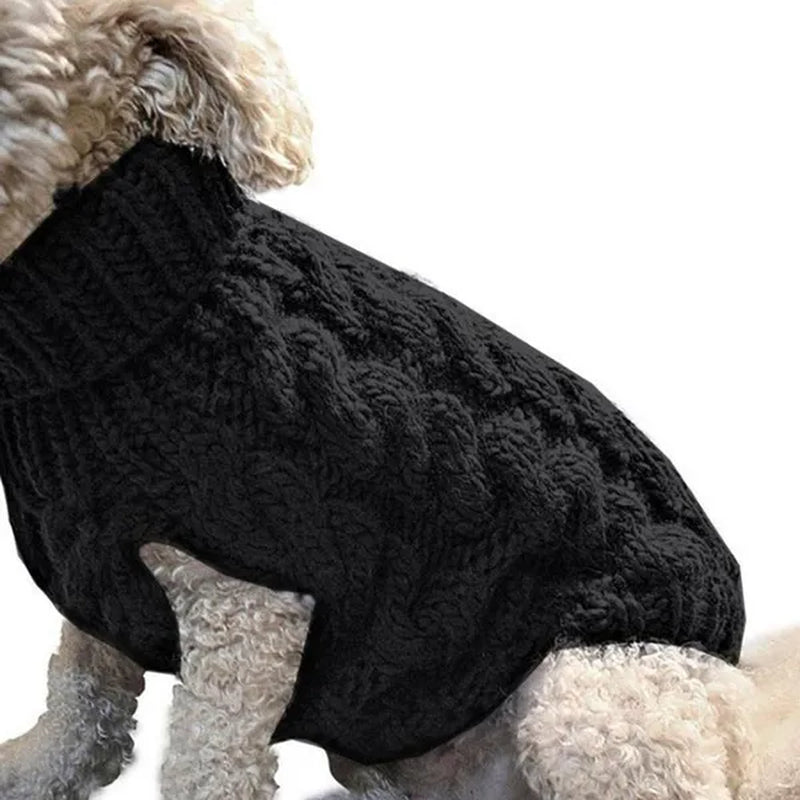 New Winter Dog Clothes Jumper Knitwear Pet Clothes Puppy Cat High Collar Sweater Coats Dog Sweaters Clothes Accessories