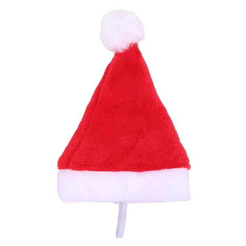 50PCS Christmas Pet Dog Cat Santa Hat Cosplay Hats Pet Costume Ornaments Christmas Party Pet Supplies Christmas Decorations
