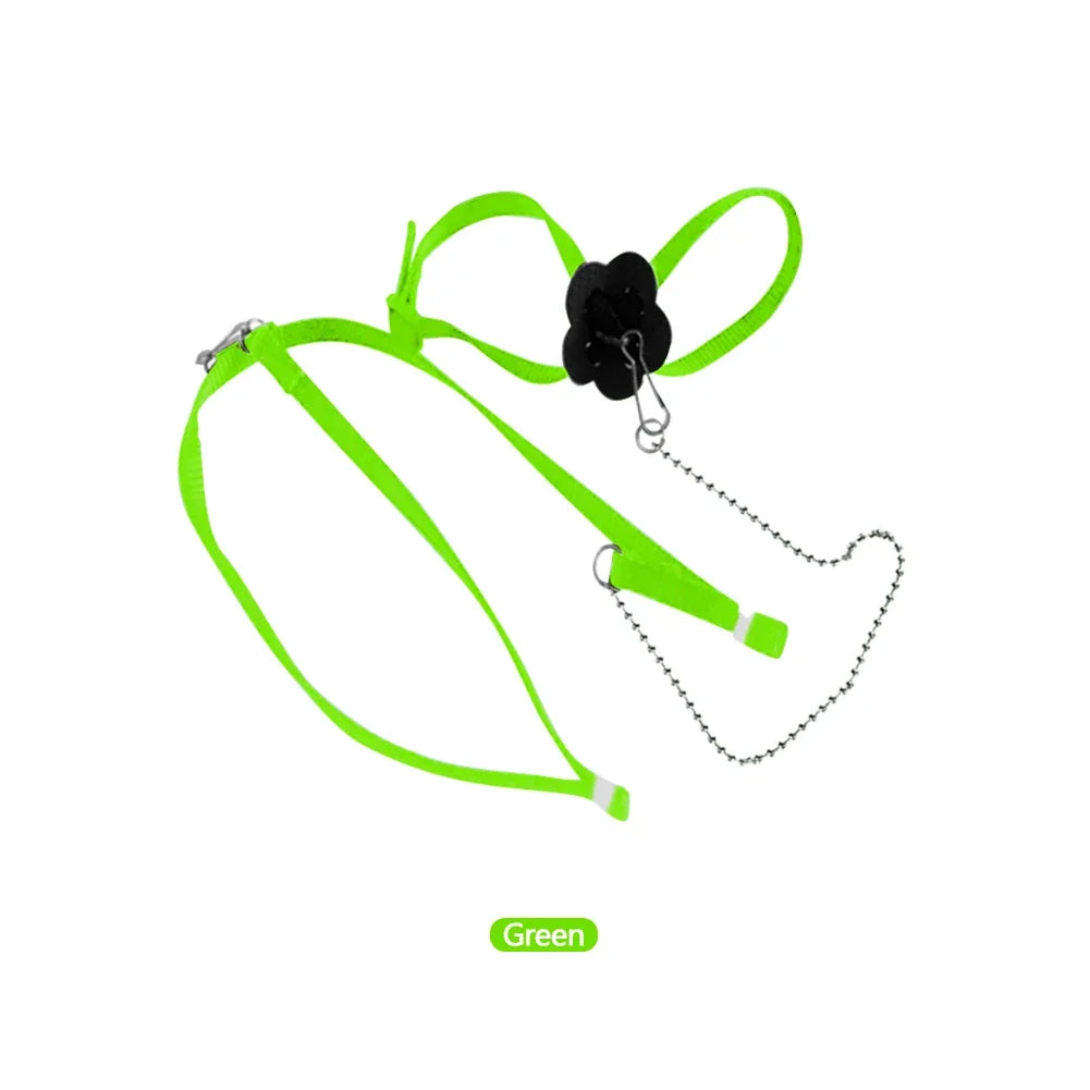 Adjustable Reptile Lizard Harness Leash Training Walking Rope Pet Leash Anti-Bite Harness Leash Pet Collar Chest Strap Lizard