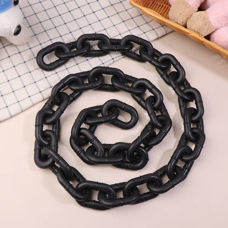 1.5M Funny Plastic Simulation Chain Dog Pet Leash Pet Tractions Rope Halloween Props Pet Supplies Leash