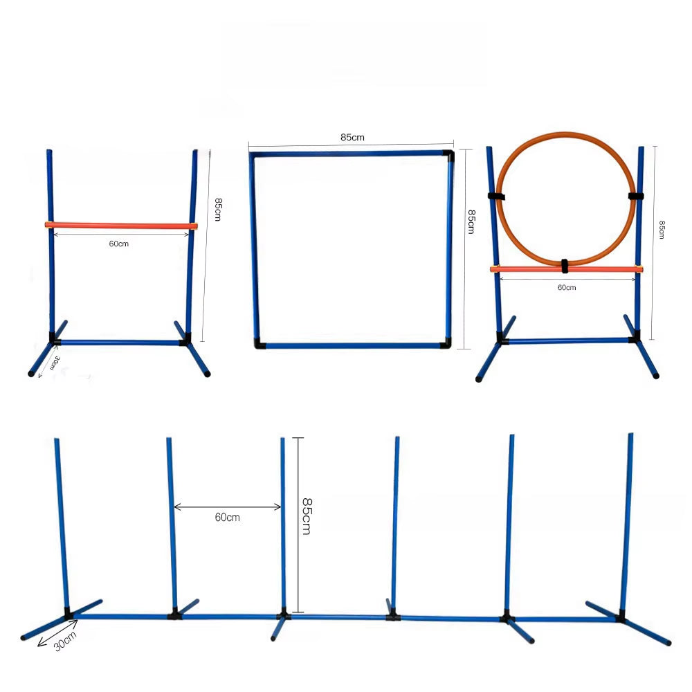 Pet Dog Agility Trainings Set Jumping Bar Dog Obstacle Training Equipment Hurdle Training Dog Training Device Pet Dog Supplies