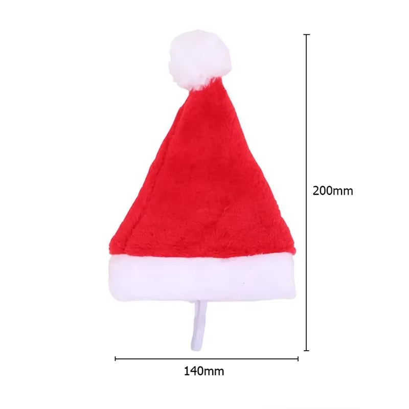 50PCS Christmas Pet Dog Cat Santa Hat Cosplay Hats Pet Costume Ornaments Christmas Party Pet Supplies Christmas Decorations
