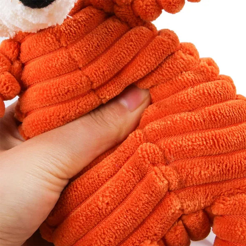 Dog Corduroy Toys Animal Shape Plush Puppy Squeaky Chew Bite Resistant Toy Pets Accessories