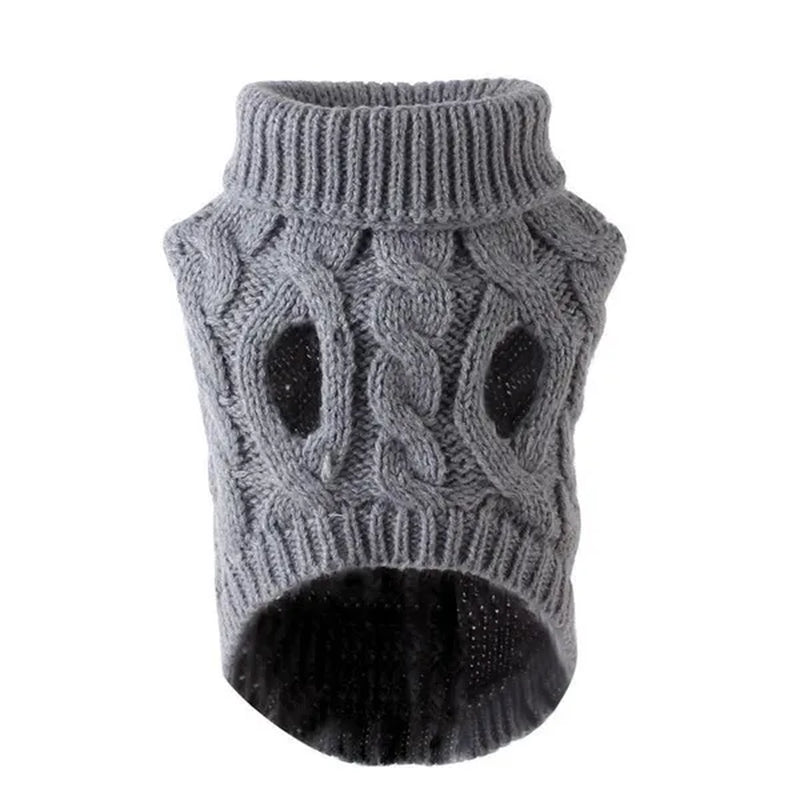 New Winter Dog Clothes Jumper Knitwear Pet Clothes Puppy Cat High Collar Sweater Coats Dog Sweaters Clothes Accessories